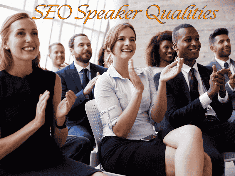 people clapping for a seo speaker for his qualities