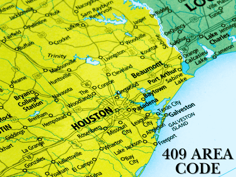 409 area code locations